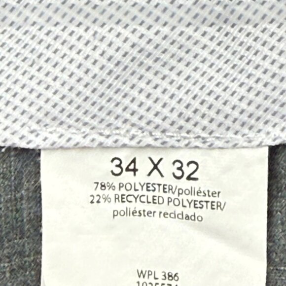 Haggar Men's Premium Comfort Classic Fit Pleated Front Navy Dress Pants 34x32 - Picture 6 of 11